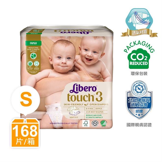 麗貝樂嬰兒紙尿褲touch 3號(S-28片x6包)