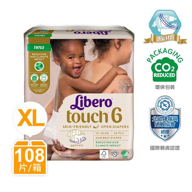 麗貝樂嬰兒紙尿褲touch 6號(XL-36片x3包)