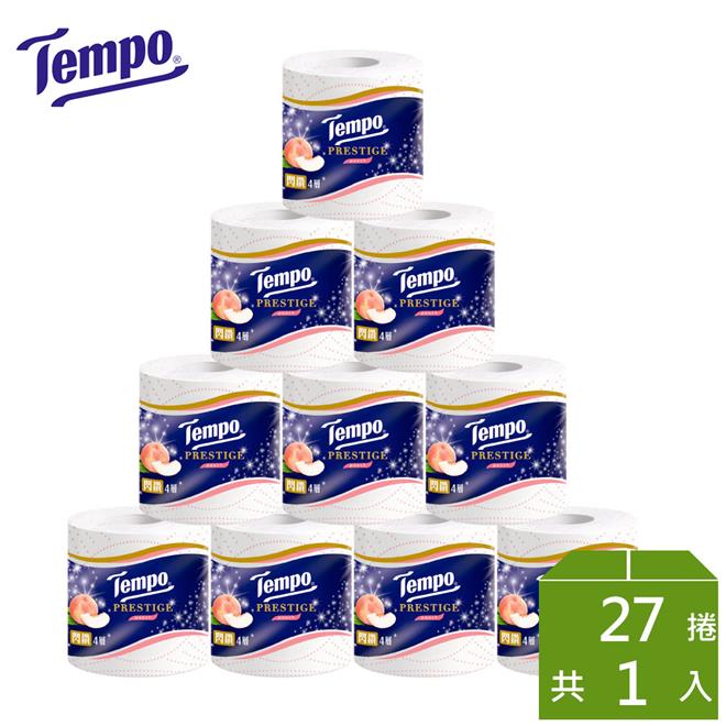 Tempo 4層加厚捲筒衛生紙(27捲/箱)-水蜜桃