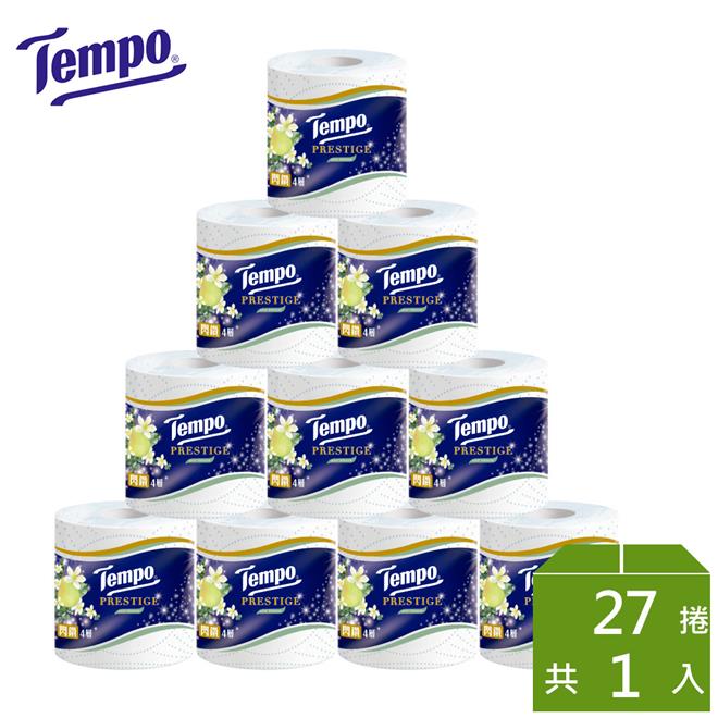Tempo 4層加厚捲筒衛生紙(27捲/箱)-水梨花